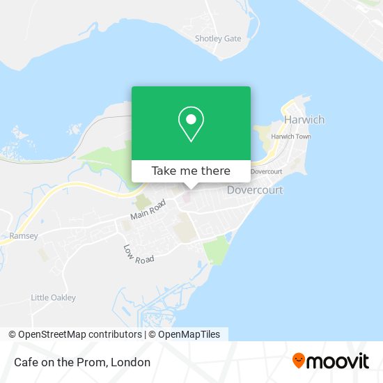 Cafe on the Prom map