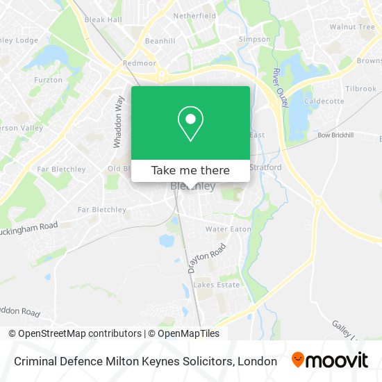 Criminal Defence Milton Keynes Solicitors map
