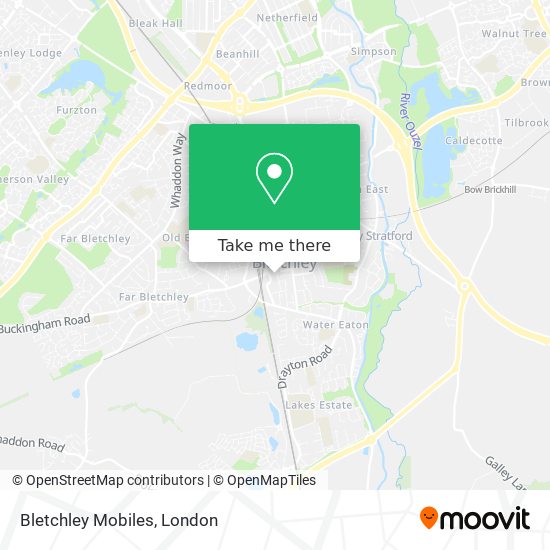 Bletchley Mobiles map