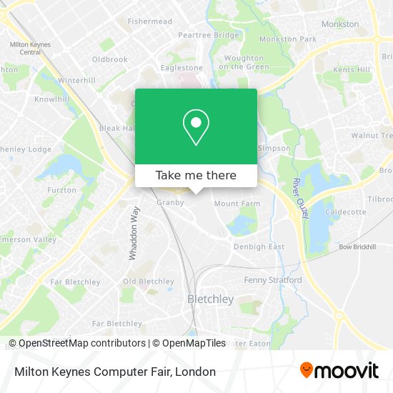 Milton Keynes Computer Fair map