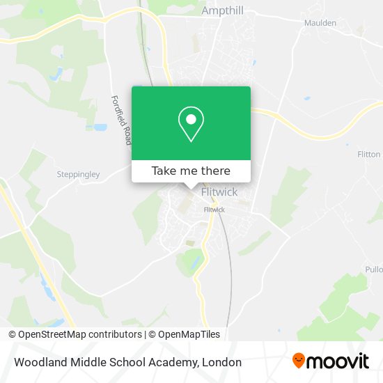 Woodland Middle School Academy map