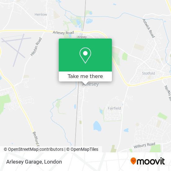 Arlesey Garage map