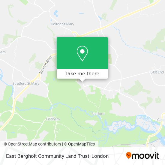 East Bergholt Community Land Trust map