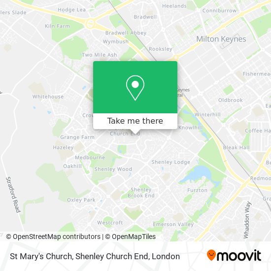 St Mary's Church, Shenley Church End map