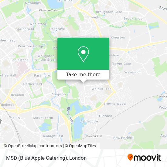 MSD (Blue Apple Catering) map