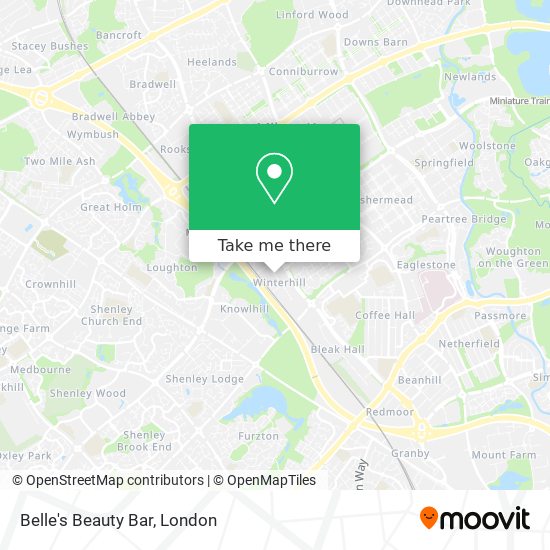 Belle's Beauty Bar map