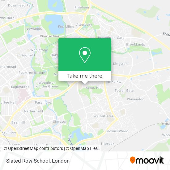 Slated Row School map