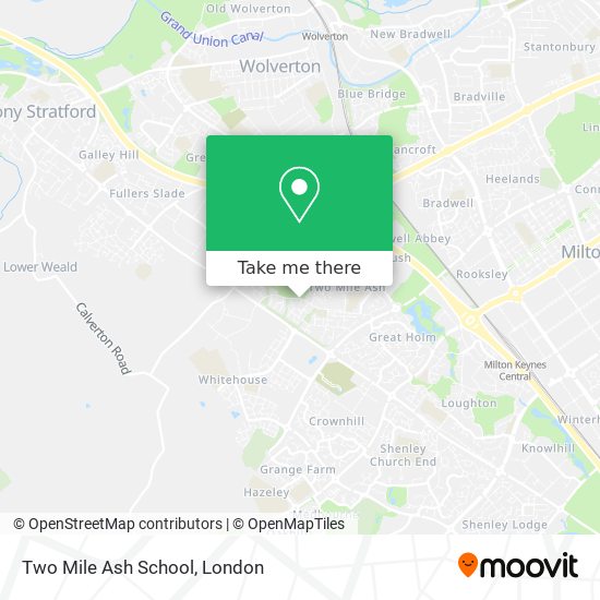 Two Mile Ash School map