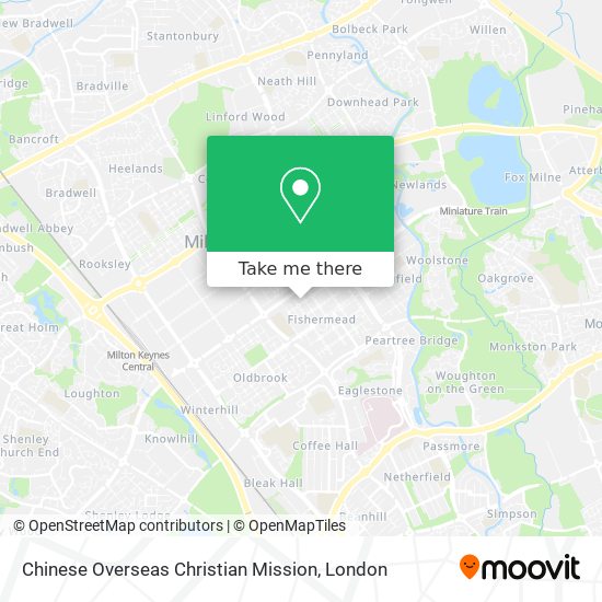 Chinese Overseas Christian Mission map