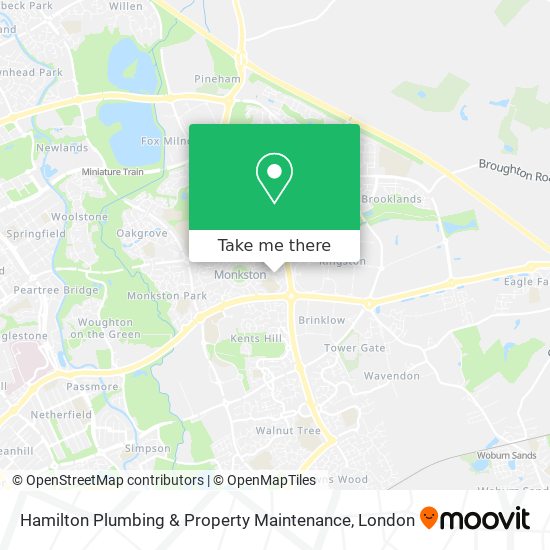 Hamilton Plumbing & Property Maintenance map