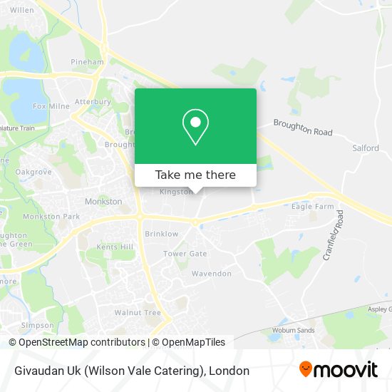 Givaudan Uk (Wilson Vale Catering) map