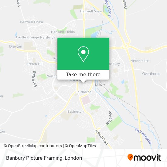 Banbury Picture Framing map
