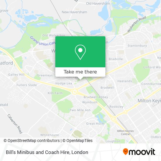 Bill's Minibus and Coach Hire map