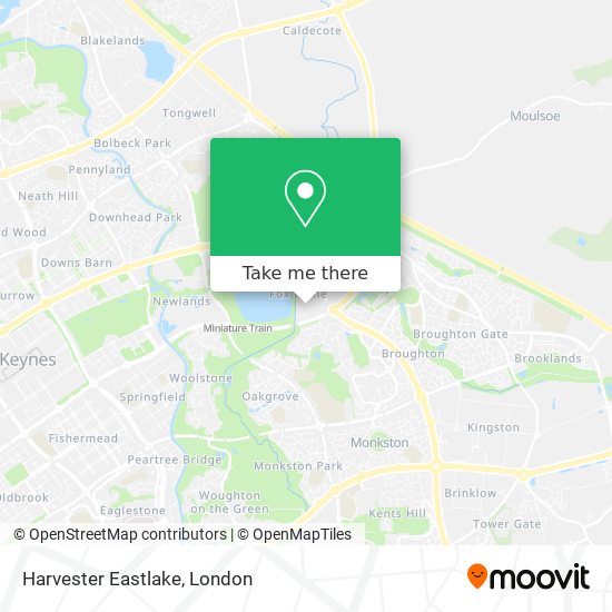 Harvester Eastlake map