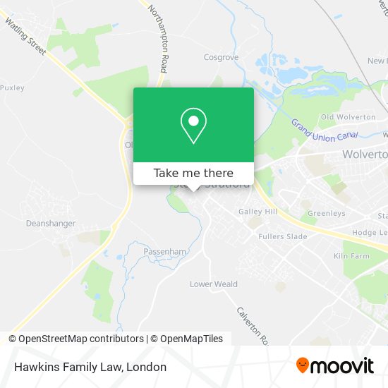 Hawkins Family Law map