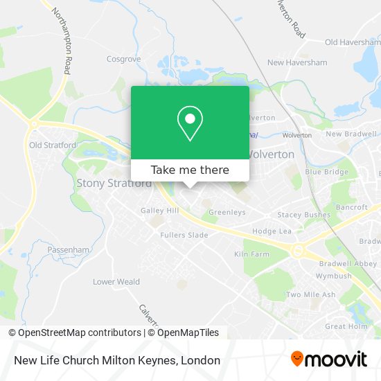 New Life Church Milton Keynes map