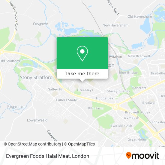 Evergreen Foods Halal Meat map