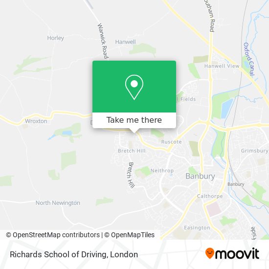 Richards School of Driving map