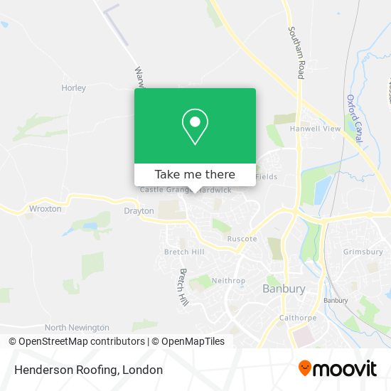 Henderson Roofing map