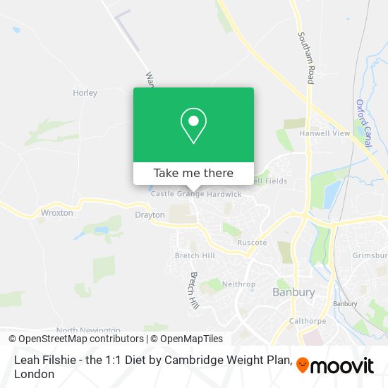 Leah Filshie - the 1:1 Diet by Cambridge Weight Plan map