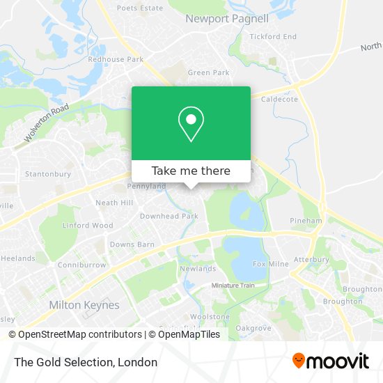 The Gold Selection map