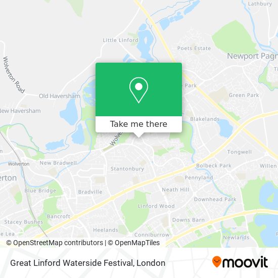 Great Linford Waterside Festival map