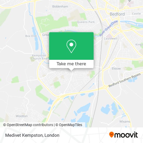 Medivet Kempston map