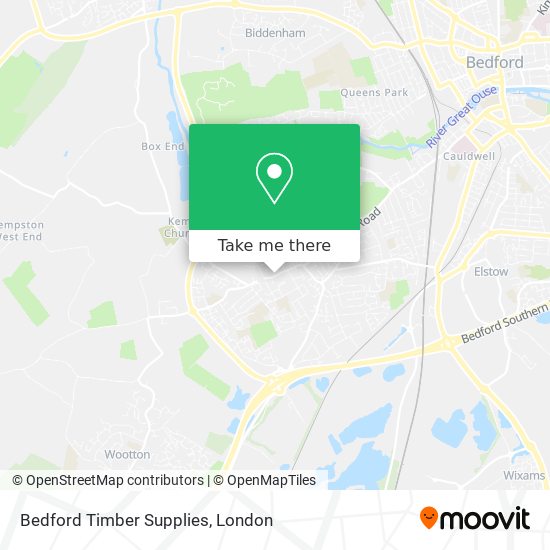 Bedford Timber Supplies map