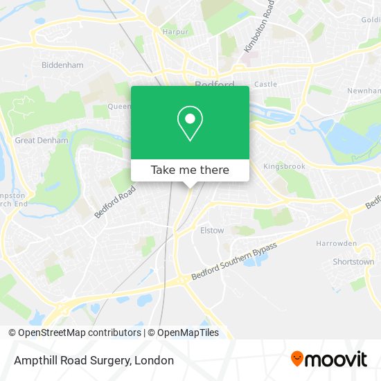 Ampthill Road Surgery map