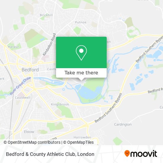 Bedford & County Athletic Club map