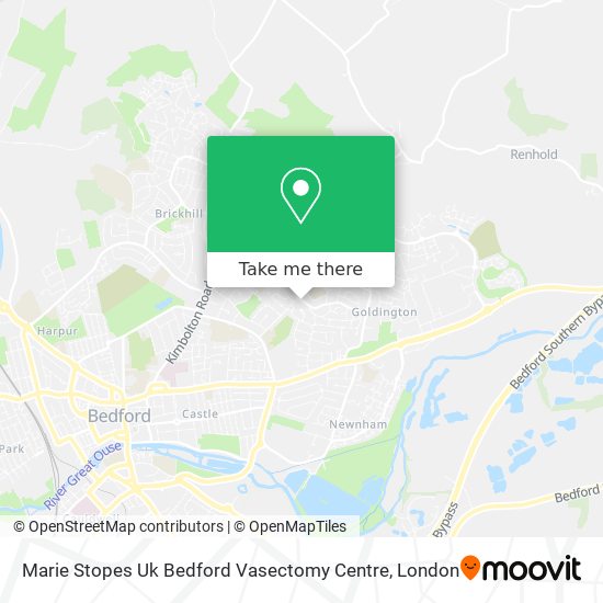 Marie Stopes Uk Bedford Vasectomy Centre map