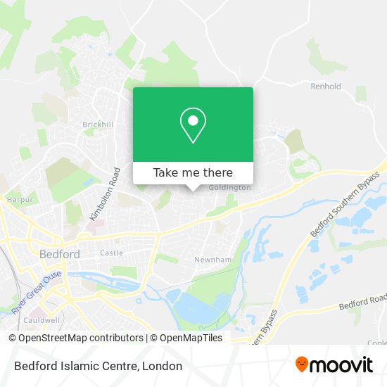 Bedford Islamic Centre map