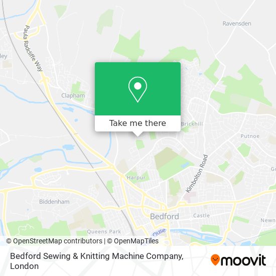 Bedford Sewing & Knitting Machine Company map