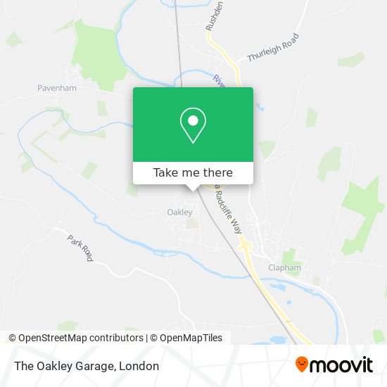 The Oakley Garage map