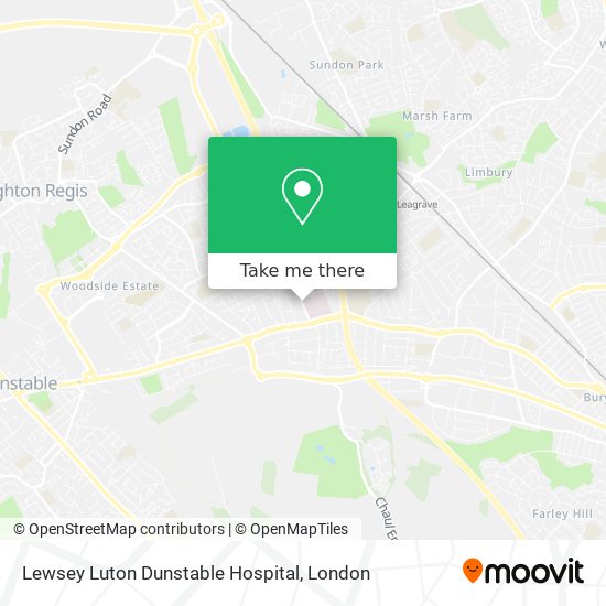 Lewsey Luton Dunstable Hospital map