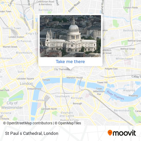 St Paul s Cathedral map