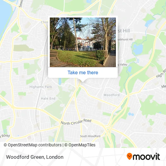 Woodford Green map