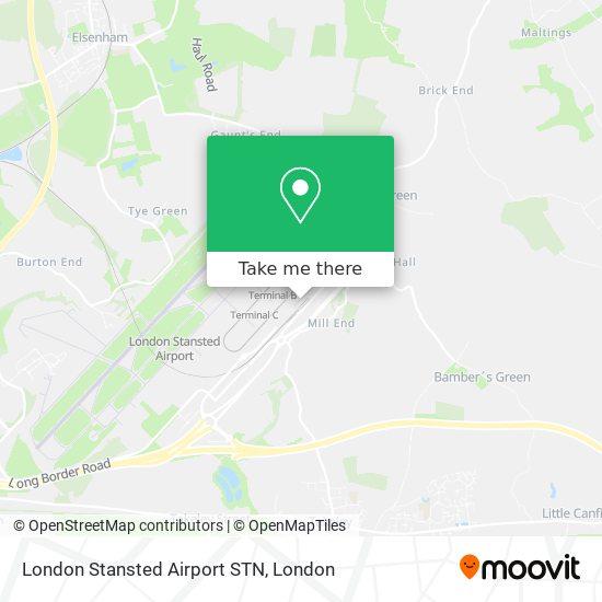 London Stansted Airport STN map