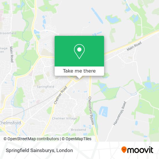Springfield Sainsburys map