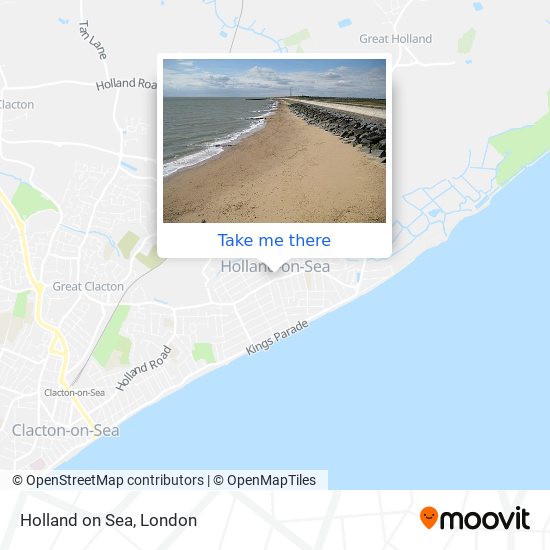 Holland on Sea map