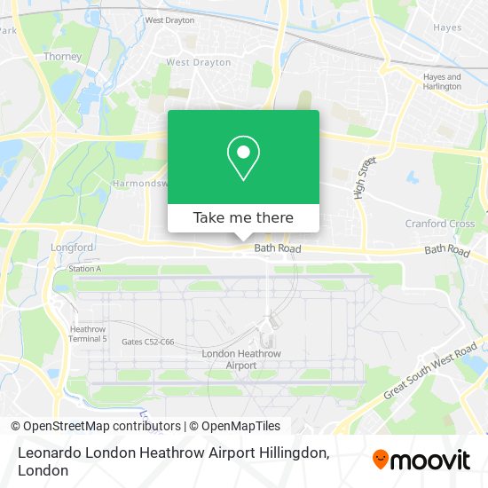 Leonardo London Heathrow Airport Hillingdon map