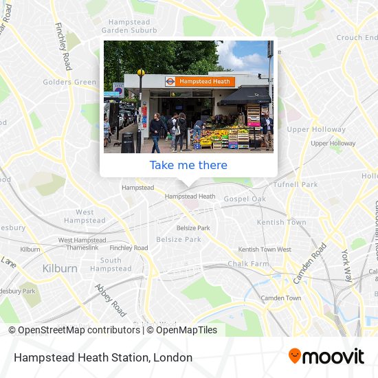 Hampstead Heath Station map