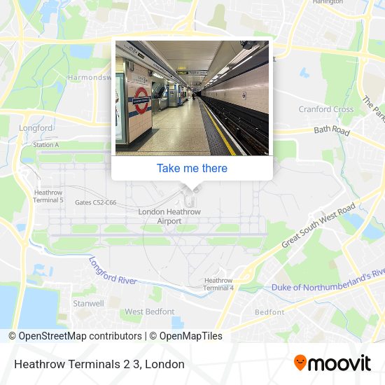 Heathrow Terminals 2 3 map