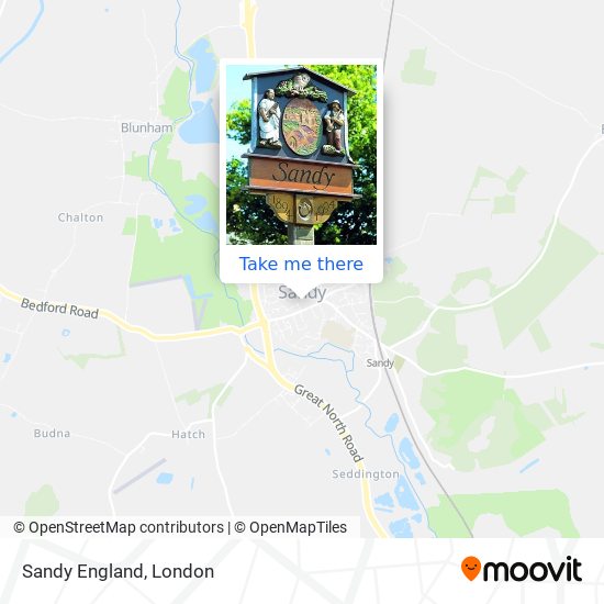 Sandy England map