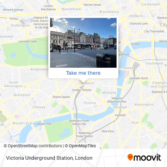 Victoria Underground Station map