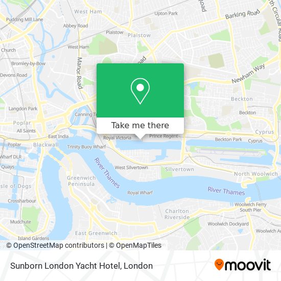 Sunborn London Yacht Hotel map