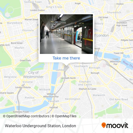 Waterloo Underground Station map