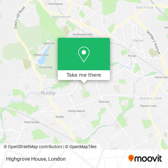 Highgrove House map
