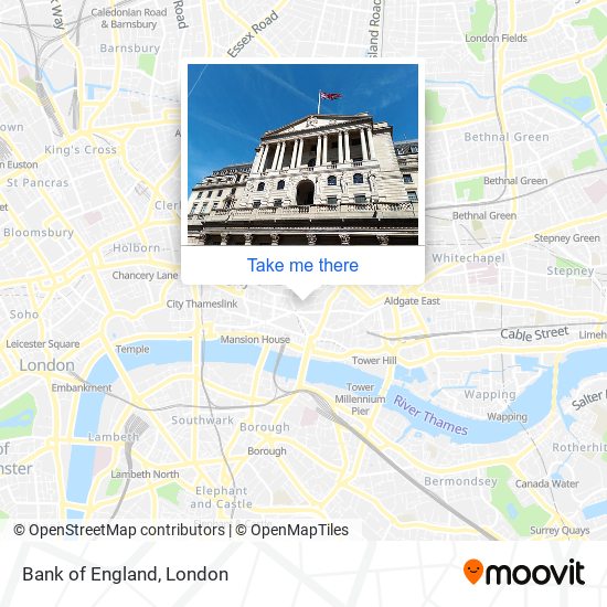 Bank of England map