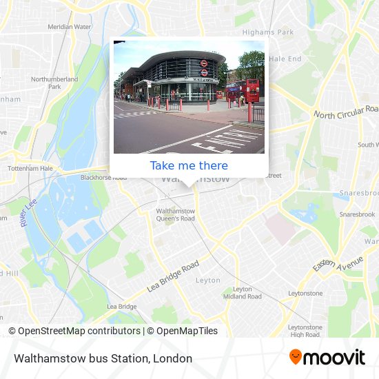 Walthamstow bus Station map